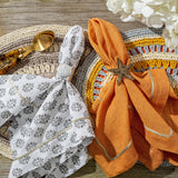 Crochet placemats, marigold, set of four