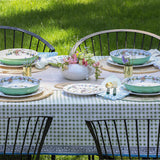 Dot print tablecloth, green