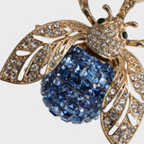 Sparkle bee hanging ornament, periwinkle