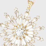 Dazzling snowflake hanging ornament, crystal