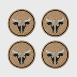 Taurus coasters, set of four