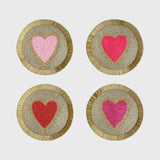 Heart coasters