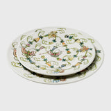 Butterfly and bees salad plates, set of four