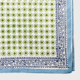 Dot print tablecloth, green