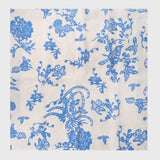 Garden print napkin, blue, set of two