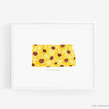 Kansas Sunflower Art Print