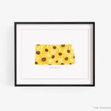 Kansas Sunflower Art Print
