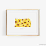 Kansas Sunflower Art Print