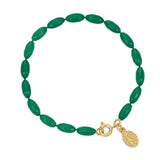 Charleston Rice Bead Bracelet (Garden Green)