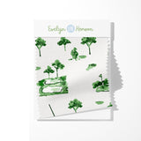 Kyger Golf Toile Fabric- Green