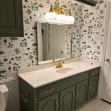 Kyger Golf Toile Wallpaper - Green