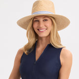 LELE X RNWK STRIPED BAND STRAW HAT