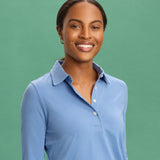 Long Sleeve Stretch Polo