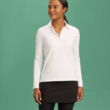 Long Sleeve Stretch Polo