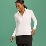 Long Sleeve Stretch Polo