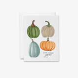 Life is Gourd Pumpkin Pun Greeting Card