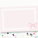 Pink Striped Bow Placemat Pad