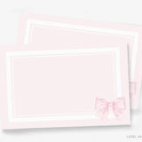 Pink Striped Bow Placemat Pad