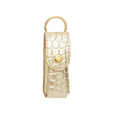 The Smooch Lipstick Holder - Solid Gold Rush Croc-Embossed