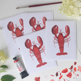 Lobster Note Card