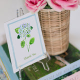 Mini Flower Thank you Card, Hydrangea