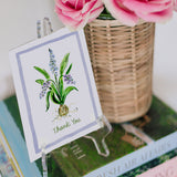Mini Flower Thank you Card, Hyacinth