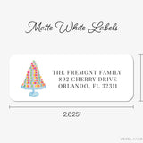 Macaron Tower Return Address Labels