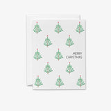 Merry Christmas Evergreen Greeting Card