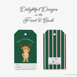 Merry Christmoose Pun Christmas Gift Tags [Sets of 8]