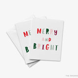 Merry and Bright Christmas Greeting Card