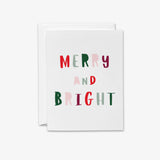 Merry and Bright Christmas Greeting Card