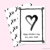 Minimalist Black and White Valentine's Day Cards