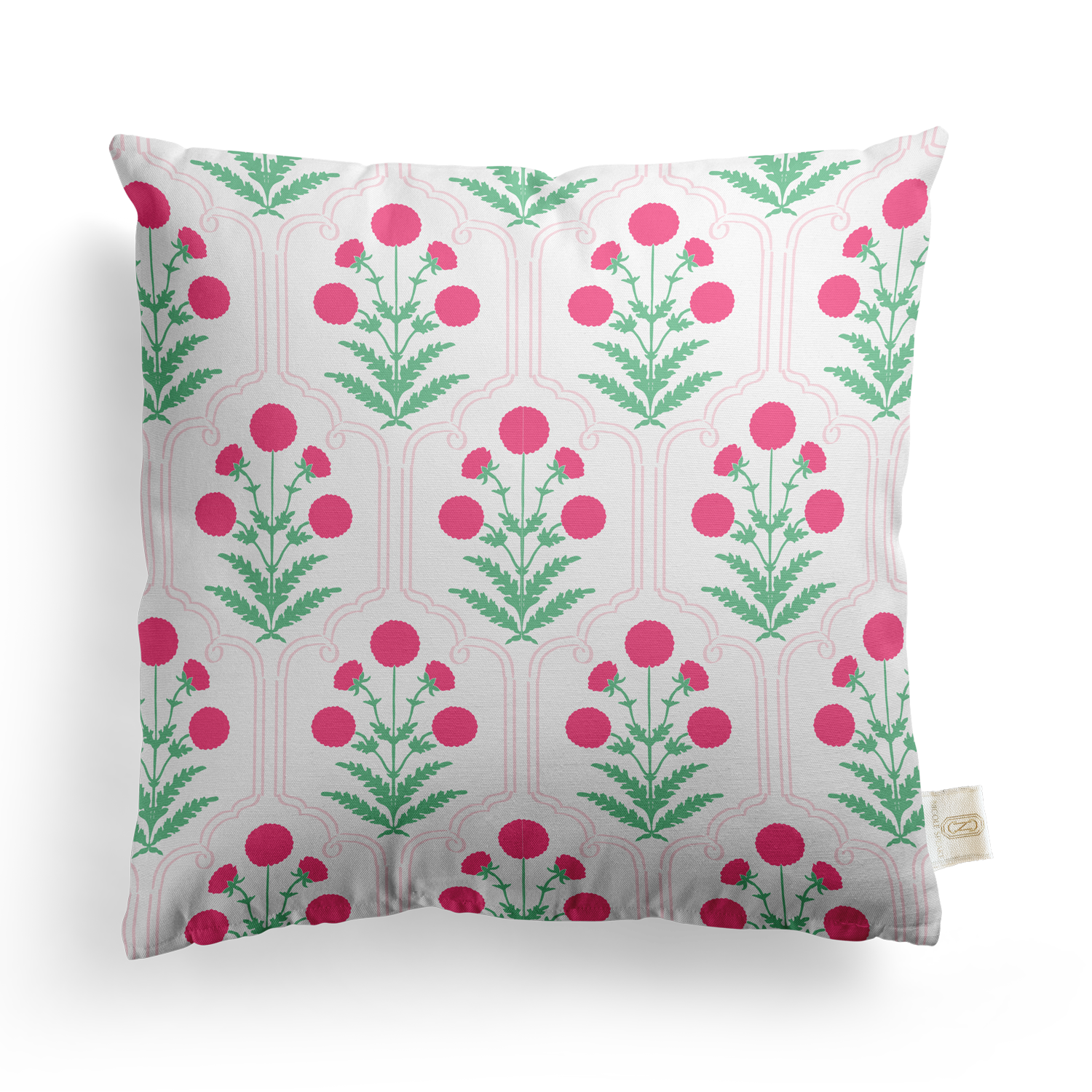 Moroccan Floral Pillow Cover | Featuring Fiesta Colorway