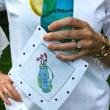 Multi Color Golf Bag Cart Linen Cocktail Napkins