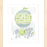 The "Hot Air Balloon Menagerie Elephant" Fine Art Print