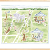 The "Game, Set, Menagerie Tennis" Fine Art Print