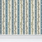 Nell Indigo Stripe Wallpaper