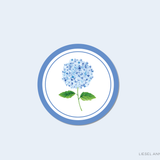 Hydrangea Round Stickers