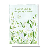 Mom to Be Flowers Card