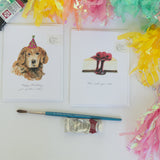 Golden Retriever Birthday Card