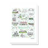 Newport, RI Map Card