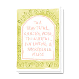 Niece Butterfly Card