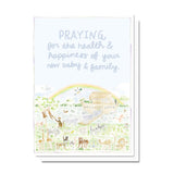 Noah's Ark Baby Prayers Card