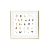 ABC Noah's Ark Print, Fine Art Print