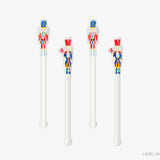 Nutcracker Acrylic Drink Stir Sticks