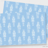 Nutcracker Blue and White Placemat Pad