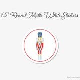 Nutcracker Round Stickers