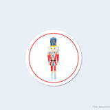 Nutcracker Round Stickers
