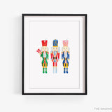 Nutcracker Trio Art Print