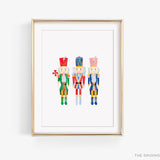 Nutcracker Trio Art Print